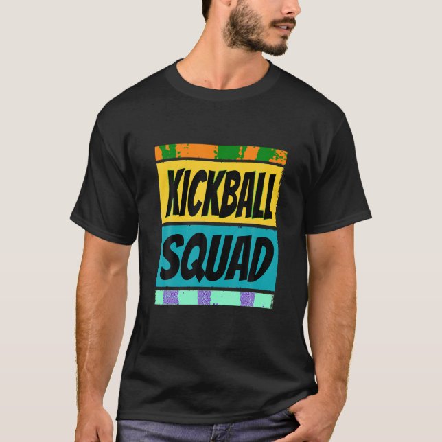 Retro Kickball Squad Shirt für Kinder Kickball Cha (Vorderseite)
