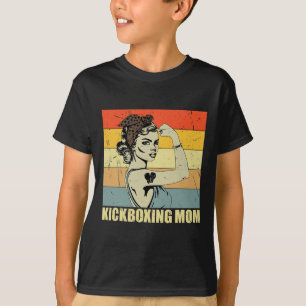 Retro-Kickboxen-Mama Kampfsportliebhaber Vintage-M T-Shirt