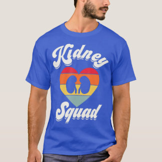 Retro Kidney Team Nephrologie Nurse Dialysis Tech T-Shirt