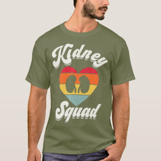 Retro Kidney Team Nephrologie Nurse Dialysis Tech T-Shirt