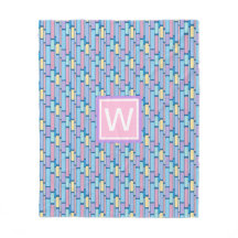 Retro Kids farbiges geometrisches Monogramm