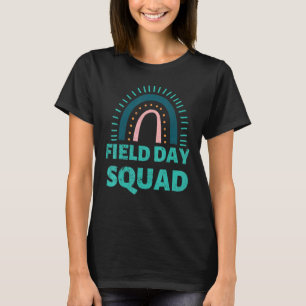 Retro Kids Field Day Squad Regenbogen Letzter Tag T-Shirt