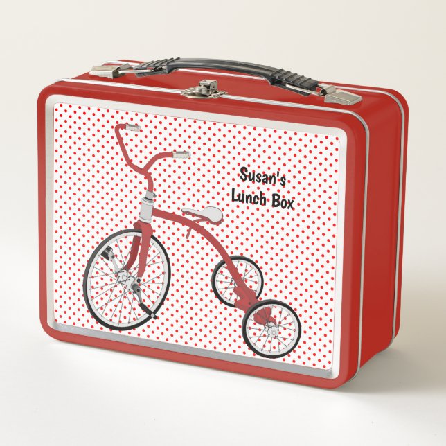 Retro Kids triple Lunch Box Style Box Box (Vorderseite)