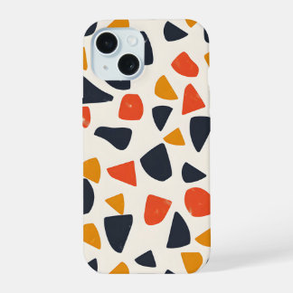 Retro-Kiesel-Mosaik iPhone 15 Hülle