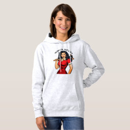 Retro-Killer-Hausfrau „Wer ist der Nächste?“ Hoodi Hoodie
