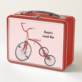 Retro-Kinder-Dreirad-Lunchbox-Stil-Box Metall Brotdose