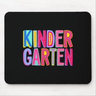 Retro Kindergarten Rainbow Vibes Teacher Kids CT Mousepad