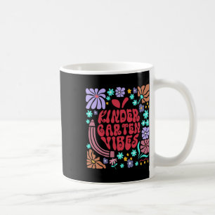 Retro-Kindergarten-Stimmung Lehrer Blumenapfel Rüc Kaffeetasse