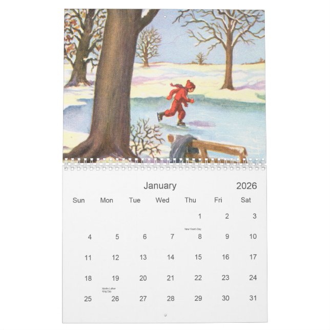 Retro Kinderkalender 2012 Kalender (Jan 2026)