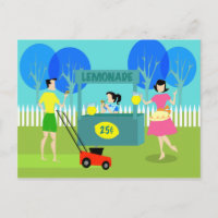 Retro Kinderlemonade-Stand