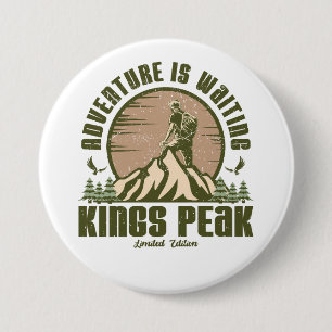 Retro Kings Peak Wanderung Button