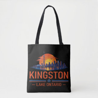 Retro-Kingston Lake Ontario Sonnenuntergang Kunst