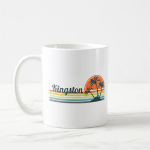 Retro Kingston Sonnenuntergang Kaffeetasse
