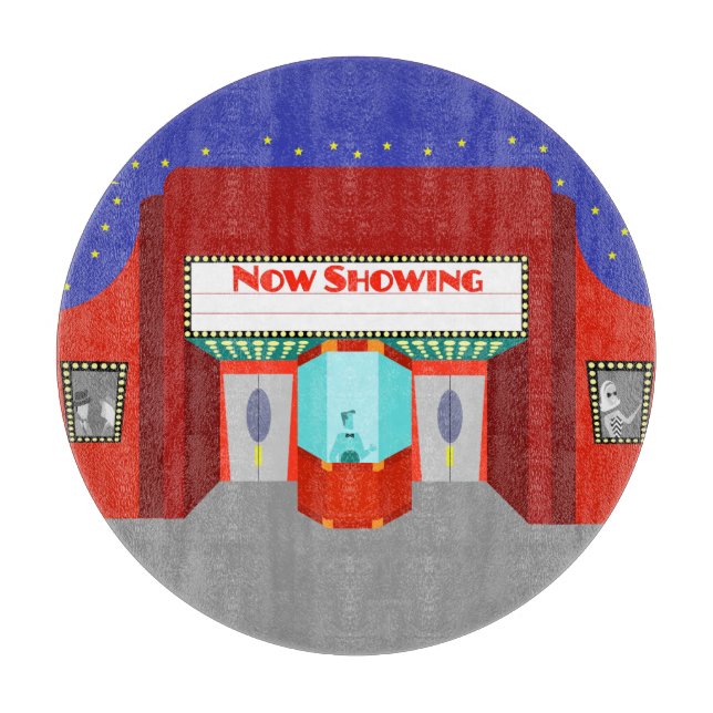 Retro Kino-Schneidebrett Schneidebrett (Vorderseite)