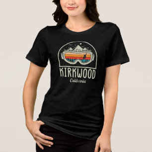 Retro Kirkwood Mountain Ski Tri-Blend Shirt