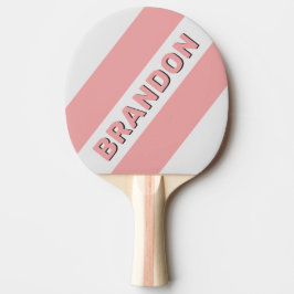 Retro Kiss Drei fette Streifen mit Namen Tischtennis Schläger