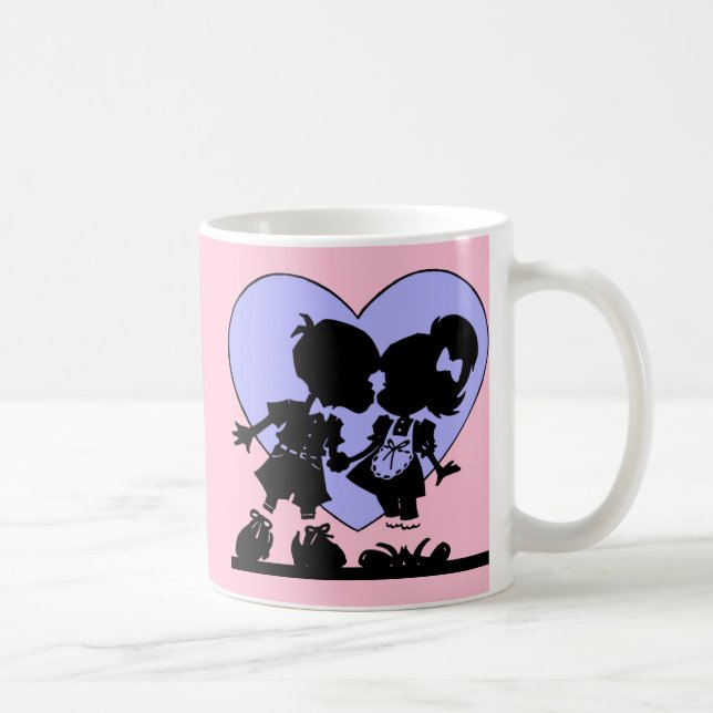 Retro Kiss Kaffeetasse (Rechts)