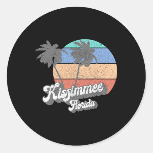 Retro Kissimmee Florida Fl Vintage Strand Surfen Runder Aufkleber