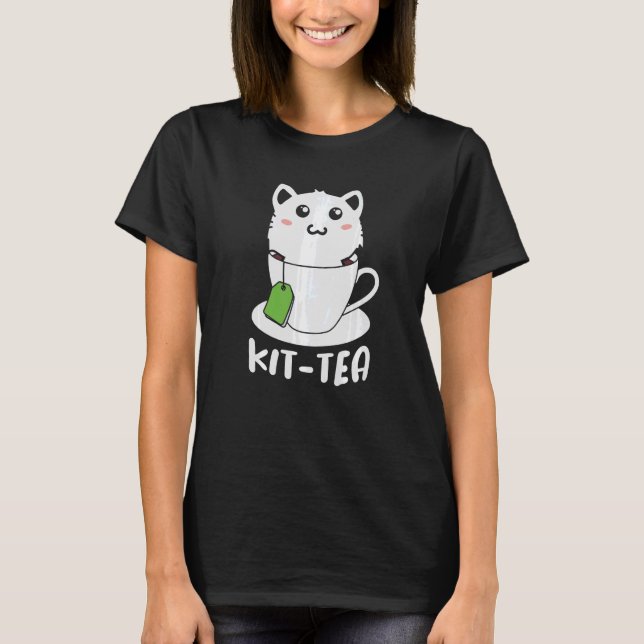 Retro Kit Tea Kitten Tee Tee Drink Teacup Pub (Vorderseite)