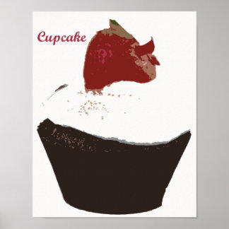 Retro Kitchen - Cupcake Poster