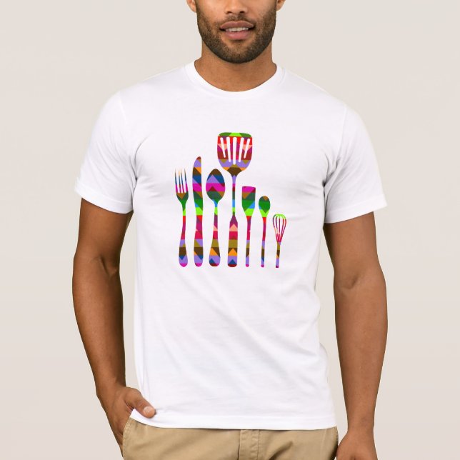 Retro Kitchen Kochen #3 T-Shirt (Vorderseite)