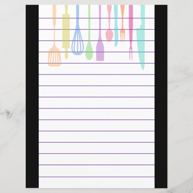 Retro Kitchen Kochutensilien (Vorderseite)