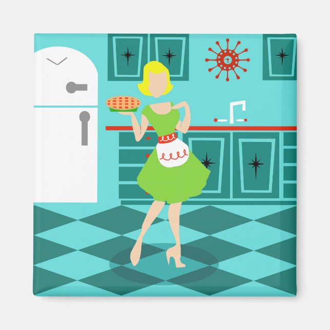 Retro Kitchen Magnet (Vorne)
