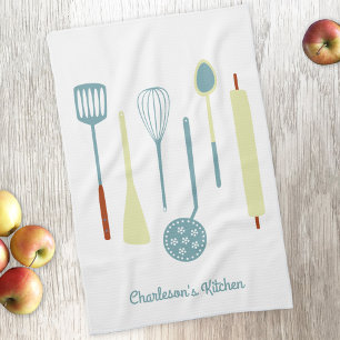 Retro Kitchen Personalisiert Geschirrtuch