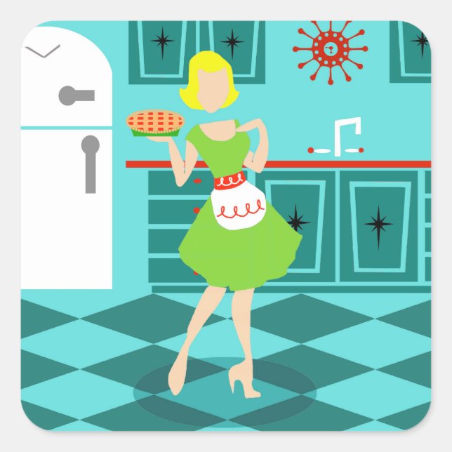 Retro Kitchen Stickers (Vorderseite)