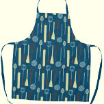 Retro Kitchen Utensils Schürze<br><div class="desc">Fun Retro Küchengeräte und Utensilien für Ihren Lieblings-Koch,  Koch,  Bäcker oder Grillspezialist. Originelle Kunst von Nic Squirrell.</div>