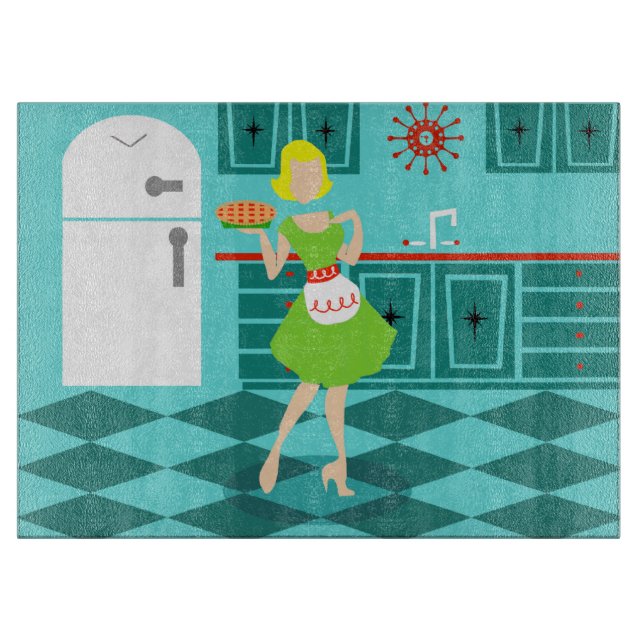 Retro Kitchenbrett Schneidebrett (Vorderseite)