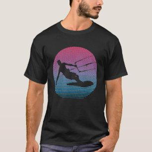 Retro Kite Boarding Surfen Wassersportsonnen 1 T-Shirt