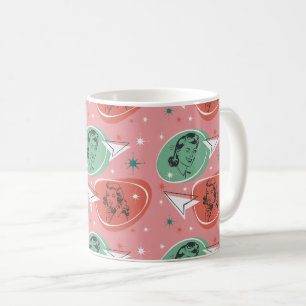 Retro-Kitsch-Frauen-Tasse Kaffeetasse