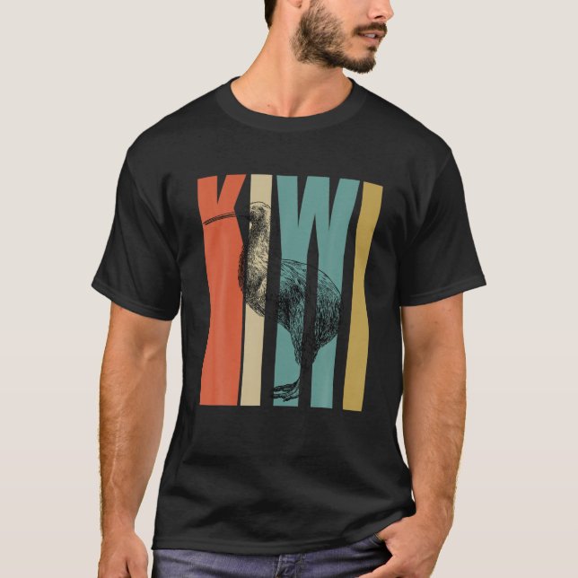Retro Kiwi Bird Kostüm Kiwis Design T-Shirt (Vorderseite)