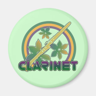 Retro-Klarinette Magnet