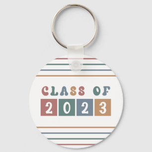Retro-Klasse des Abschlusses 2023 Schlüsselanhänger