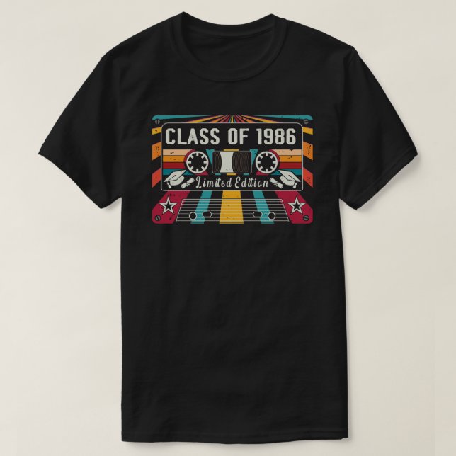 Retro-Klasse des T - Shirt 1986 (Design vorne)