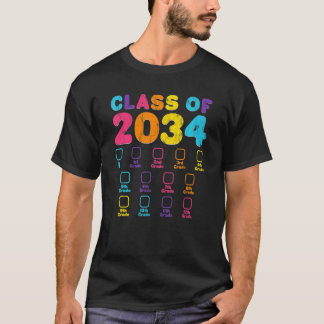 Retro-Klasse von 2034 Platz für Grad-Prüfzeichen G T-Shirt