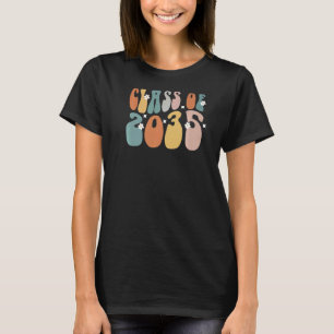 Retro-Klasse von 2035 wächst mit Me Handprint Kids T-Shirt