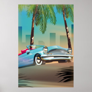 Retro-Klassiker Auto Poster