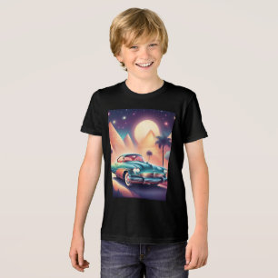 Retro-Klassiker-Auto-Vintage-Straßenabenteuer Tri-Blend Shirt