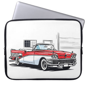 Retro Klassiker Cabrio Side Pop Art Laptopschutzhülle