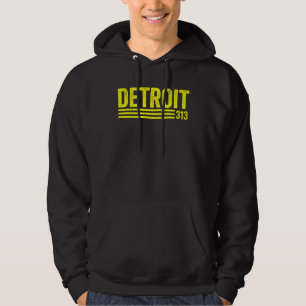 Retro Klassiker Detroit Motor City 313 Vintage-Sti Hoodie