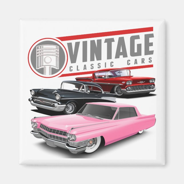 Retro-Klassiker Magnet (Vorne)