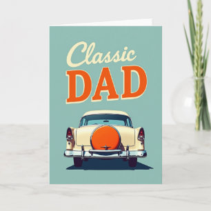 Retro Klassiker Papa Vatertagskarte Karte