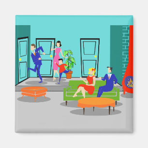 Retro klassischer Fernsehmagnet Magnet