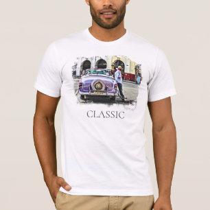 *~* Retro Klassisches Vintages antikes Mannleaning T-Shirt