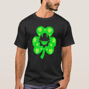 Retro Kleeblatt Engineer St Patrick Day Irish Cost T-Shirt