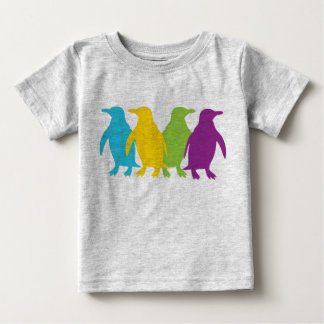 Retro kleine Pinguine Baby T-shirt