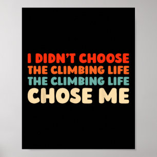 Retro-Kletterer Bouldering-Klettern - Vintage-Fels Poster